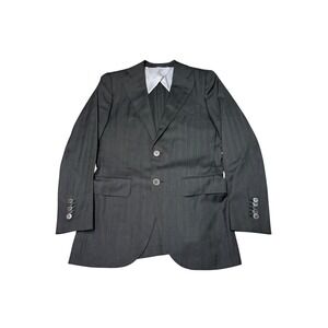 Suitsupply La Spalla Drago Super 130s Wool Blazer Jacket Grey Herringbone 34R